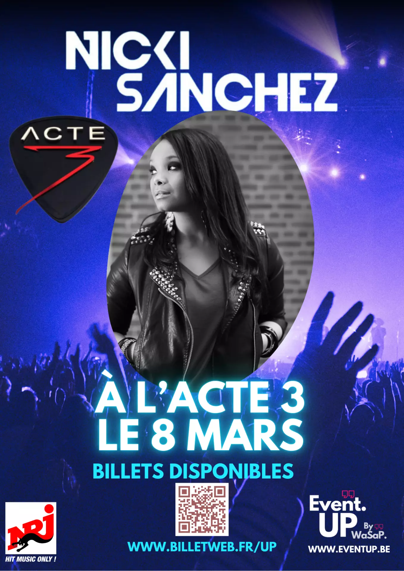 Affiche soiree Acte3 2025 Nicki-Sanchez